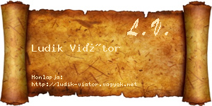 Ludik Viátor névjegykártya